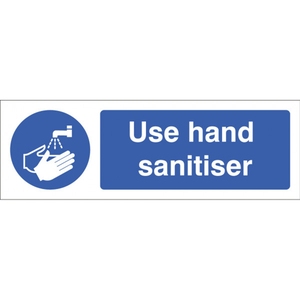 Use Hand Sanitiser Sign 300x100MM