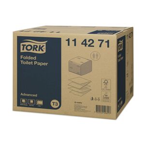 Tork 2ply Folded Toilet Paper White 252 Sheet (Case 36)