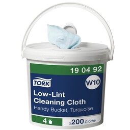 Tork Low-Lint Cleaning Cloth Handy Bucket Turquoise 60M